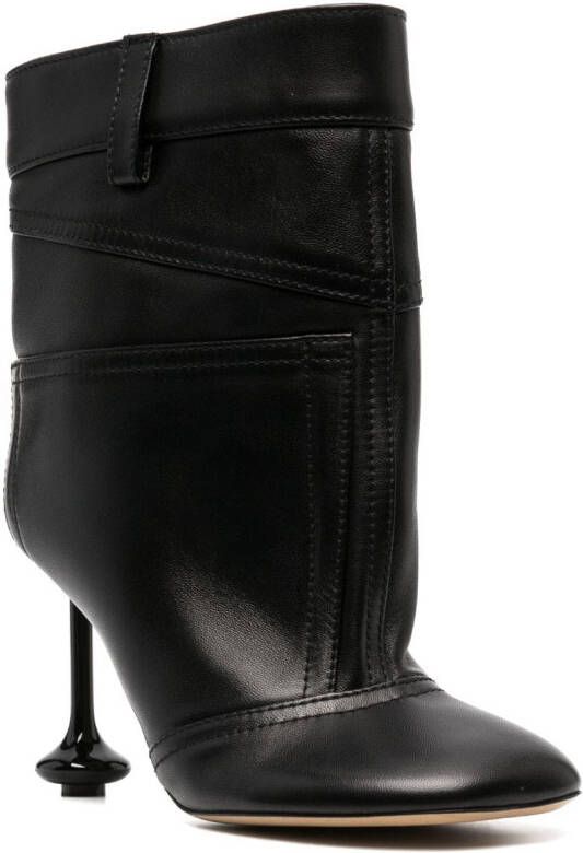 LOEWE Toy 90mm leather boot Black
