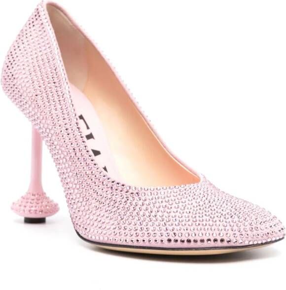 LOEWE Toy 90mm leather pumps Pink
