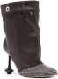 LOEWE Toy 95mm leather boots Brown - Thumbnail 2