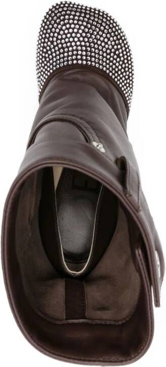 LOEWE Toy 95mm leather boots Brown