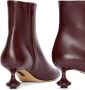 LOEWE Toy ankle bootie in nappa lambskin Red - Thumbnail 4