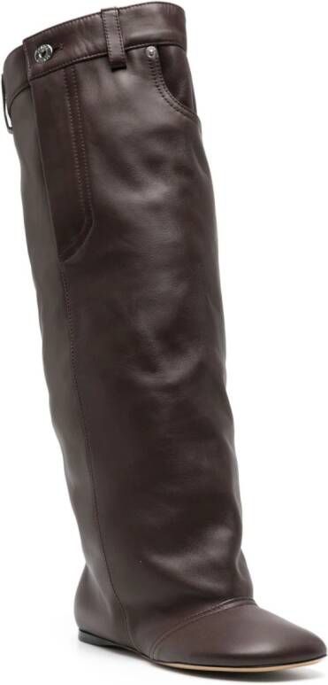 LOEWE Toy leather boots Brown
