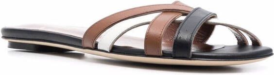 Lorena Antoniazzi open-toe leather sandals Brown