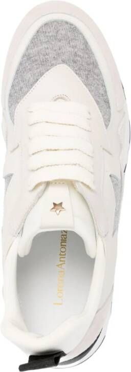 Lorena Antoniazzi panelled leather sneakers White