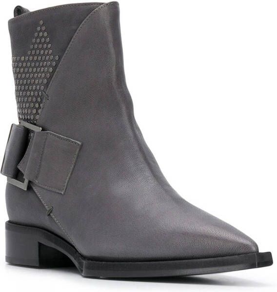 Lorena Antoniazzi pointed toe ankle boots Grey