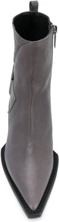 Lorena Antoniazzi pointed toe ankle boots Grey