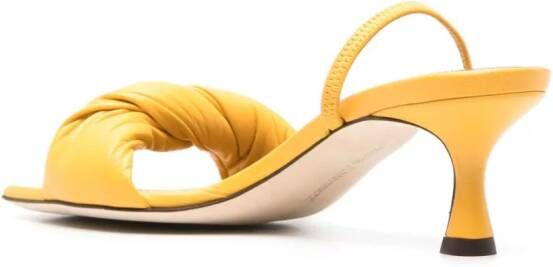Lorena Antoniazzi twisted leather sandals Yellow