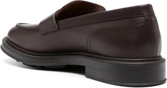 Loro Piana Travis leather loafers Brown