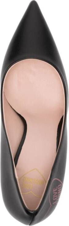 Love Moschino 100mm leather pumps Black