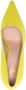 Love Moschino 100mm pointed-toe leather pumps Yellow - Thumbnail 4