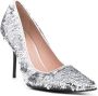 Love Moschino 100mm sequin-embellished pumps Silver - Thumbnail 2