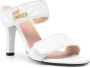 Love Moschino 105mm open-toe leather mules White - Thumbnail 2