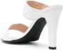 Love Moschino 105mm open-toe leather mules White - Thumbnail 3