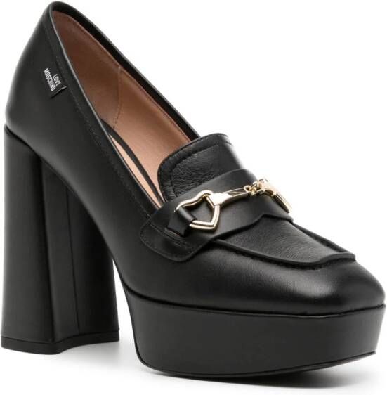 Love Moschino 120mm leather pumps Black