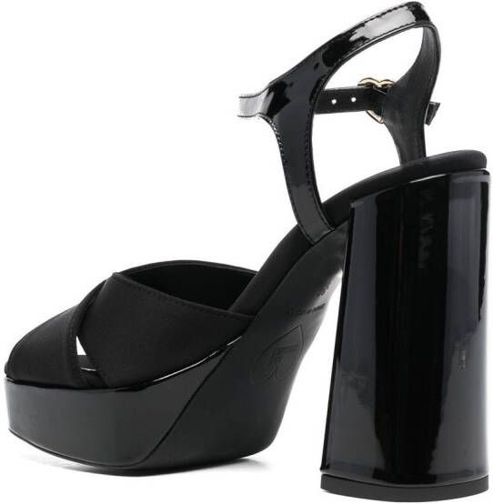 Love Moschino 130mm block-heel sandals Black