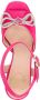 Love Moschino 130mm logo-plaque bow sandals Pink - Thumbnail 4