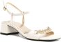 Love Moschino 50mm chain-link leather sandals White - Thumbnail 2