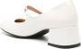 Love Moschino 50mm square-toe leather pumps White - Thumbnail 3