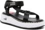 Love Moschino 50mm strappy wedge sandals Black - Thumbnail 2