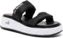 Love Moschino 55mm strappy wedge sandals Black - Thumbnail 1