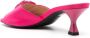 Love Moschino 65mm open-toe satin mules Pink - Thumbnail 3