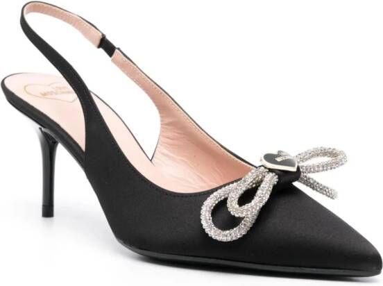 Love Moschino 80mm bow-detailing pumps Black