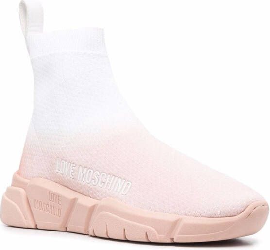Love Moschino ankle slip-on sneakers Pink