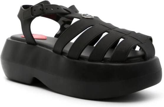 Love Moschino caged platform sandals Black