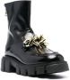 Love Moschino chain-embellished leather boots Black - Thumbnail 2