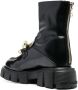 Love Moschino chain-embellished leather boots Black - Thumbnail 3