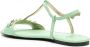 Love Moschino chain link-detail leather sandals Green - Thumbnail 2