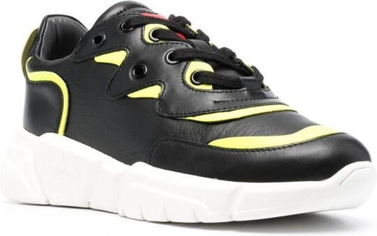 Love Moschino contrast-panel sneakers Black