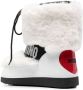 Love Moschino embossed-logo faux-fur boots White - Thumbnail 3
