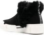 Love Moschino faux-fur trim sneakers Black - Thumbnail 3