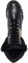 Love Moschino fur panel lace-up boots Black - Thumbnail 4