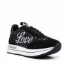 Love Moschino glitter-detail logo-print trainers Black - Thumbnail 2