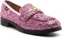 Love Moschino glitter-detail square-toe loafers Pink - Thumbnail 2