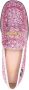 Love Moschino glitter-detail square-toe loafers Pink - Thumbnail 4