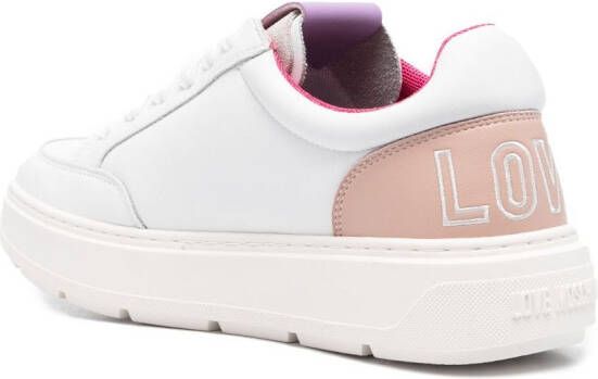Love Moschino heart-motif low-top sneakers White