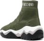 Love Moschino heart motif stretch-fit sneakers Green - Thumbnail 3