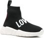 Love Moschino heart-patch high-top sneakers Black - Thumbnail 2