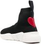 Love Moschino heart-patch high-top sneakers Black - Thumbnail 3