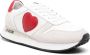 Love Moschino heart-patch leather sneakers White - Thumbnail 2