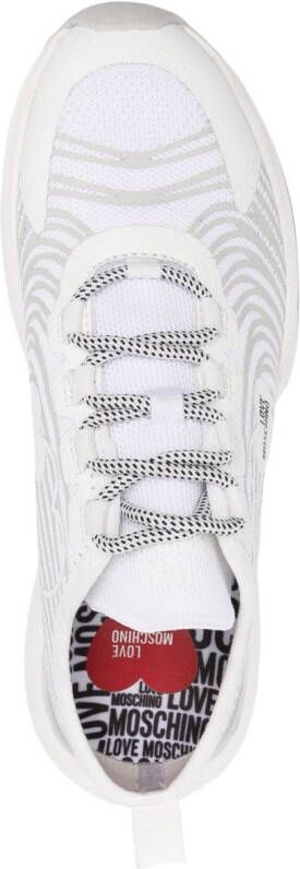 Love Moschino heart-patch low-top sneakers White