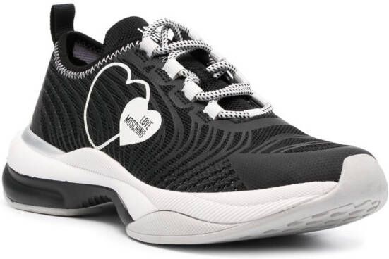 Love Moschino heart-print low-top sneakers Black