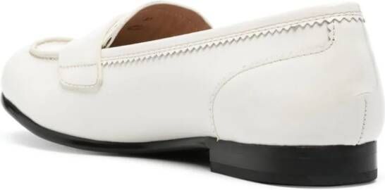 Love Moschino heart-slot loafers White