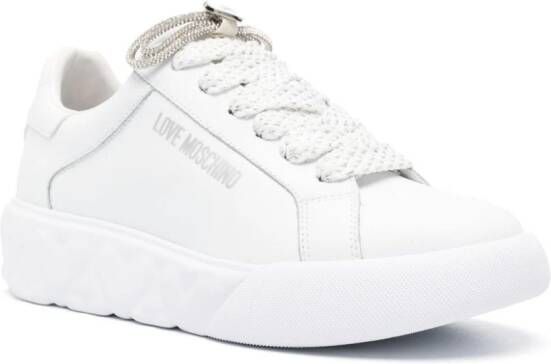 Love Moschino leather chunky sneakers White