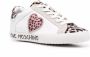 Love Moschino leopard-print lace-up trainers White - Thumbnail 2
