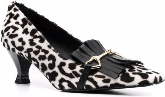 Love Moschino leopard-print mid-heel pumps Black