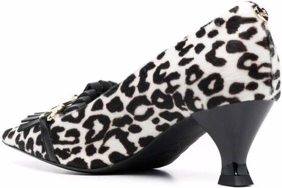 Love Moschino leopard-print mid-heel pumps Black